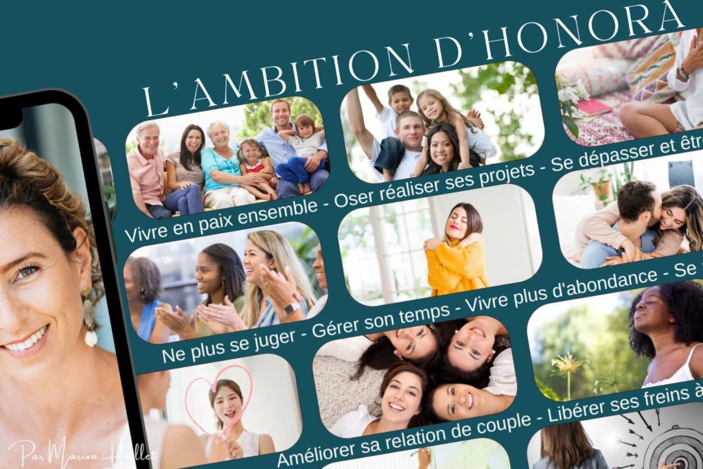 programme coaching féminin ; ambition honora marion hallet